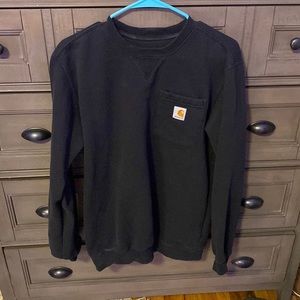 Men’s Black Carhartt Pocket Crewneck Sweatshirt